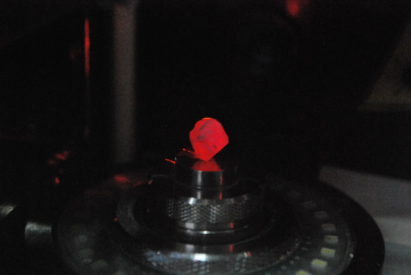 Red illuminated workshop equipment