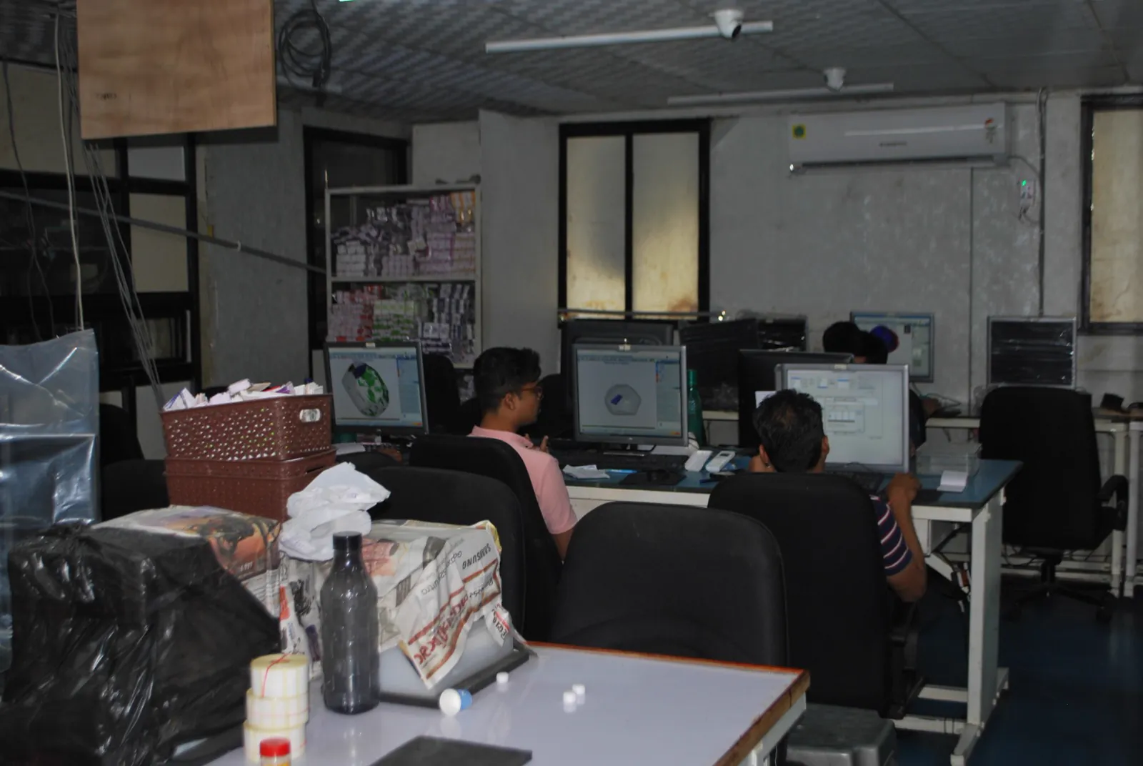 The team evaluating diamond plans at Sitaram