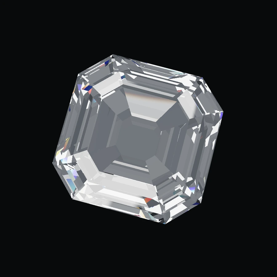 Asscher illustrative diamond model